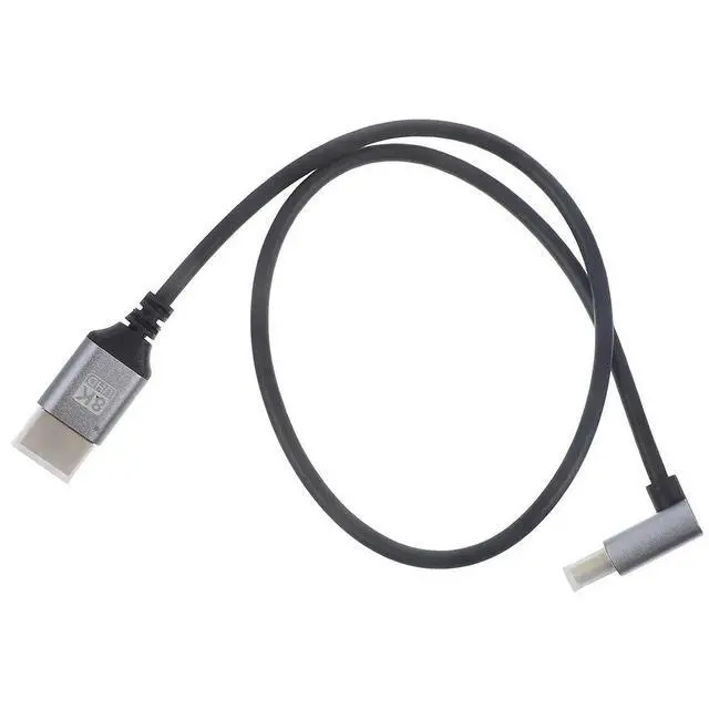Alt view image 3 of 3 - 8K Hd Monitor Connector Downwards Angle Male to Male Video Cable TV Pc Laptop Display Wire High .1 Video Cord for Home