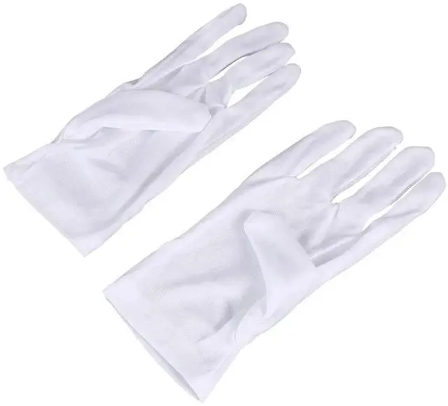 Main image of 12Pairs Lightweight Protective Gloves for Gardening Industrial Work Jewelry Handling Coin Collection Fingerprint-Free