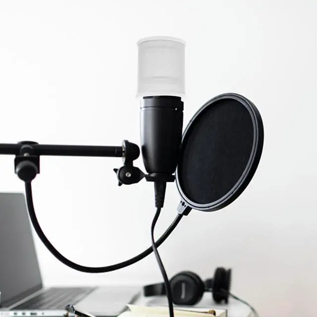 Alt view image 2 of 3 - Microphone Windscreen Cover U Shape Handheld Mic Pop Filter Sturdy l Frame Clear Audio Performance for Speech