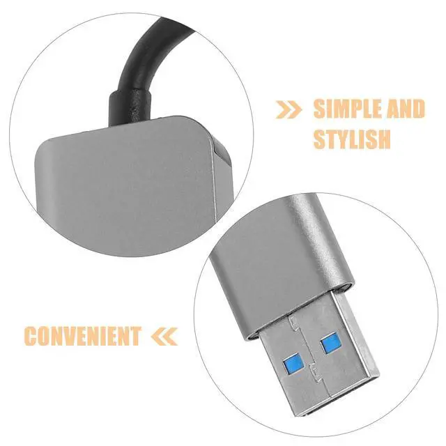 Alt view image 3 of 3 - 7 in 1 USB Expander Hub Multi-Port Splitter Adapter Type-C Docking Station for Laptop Multiple USB Ports Extension