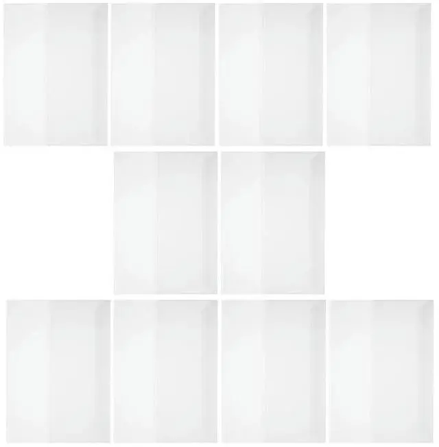 Alt view image 3 of 3 - 10 Sheets A4 Plastic Book Cover Protector Clear Reusable Book Sleeve for Textbooks Notebooks Magazines Files Anti-Scratch