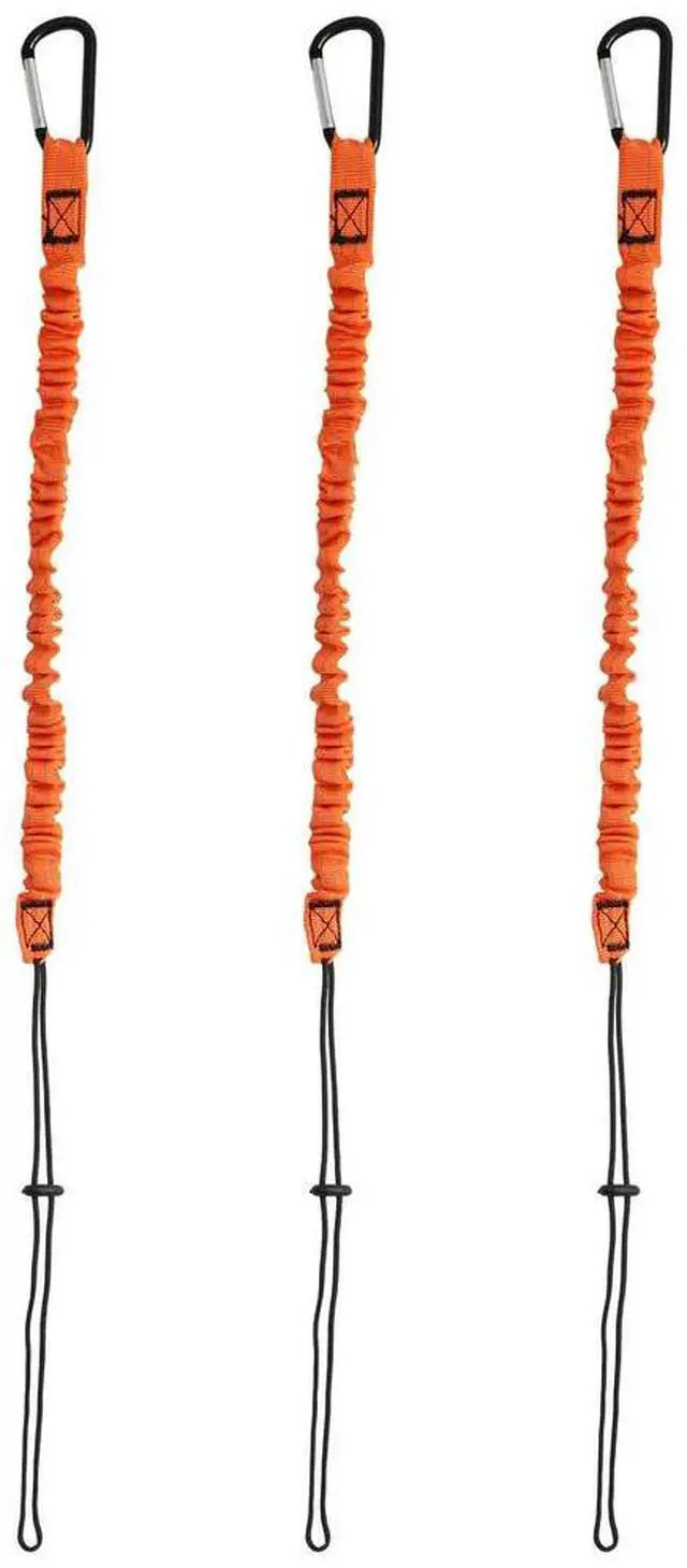 Main image of Tool Lanyard,3 Pcs Safety Lanyard with Carabiner,Shock Absorbing Safety Lanyard Adjustable Safety Lanyard for Work Tools