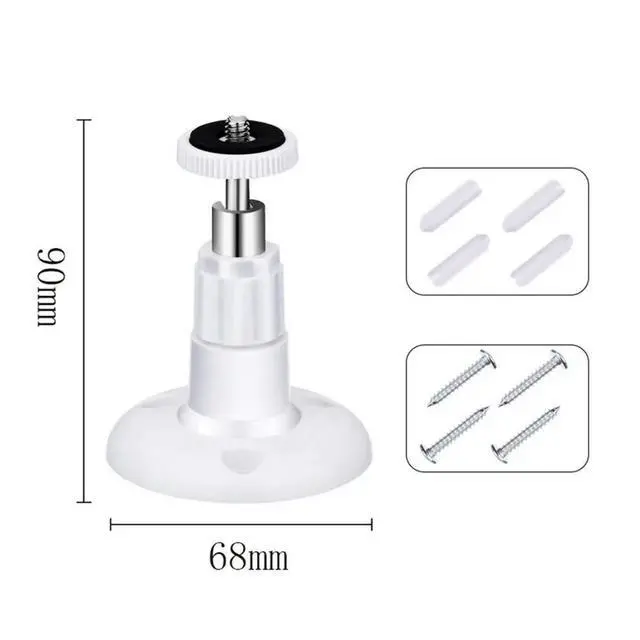Alt view image 2 of 3 - 3Pcs Sturdy Rotatable Security Camera Mount Bracket for Home Office Garden Wide Angle Adjustment Quick Setup Video Camera Mount