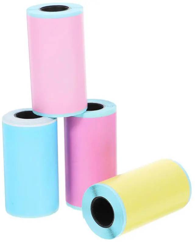 Main image of 4 Rolls Thermal Self Adhesive els Mini Printer Sticker Paper for Bottle Tags Price Tags Sorting Organizing Thermal els