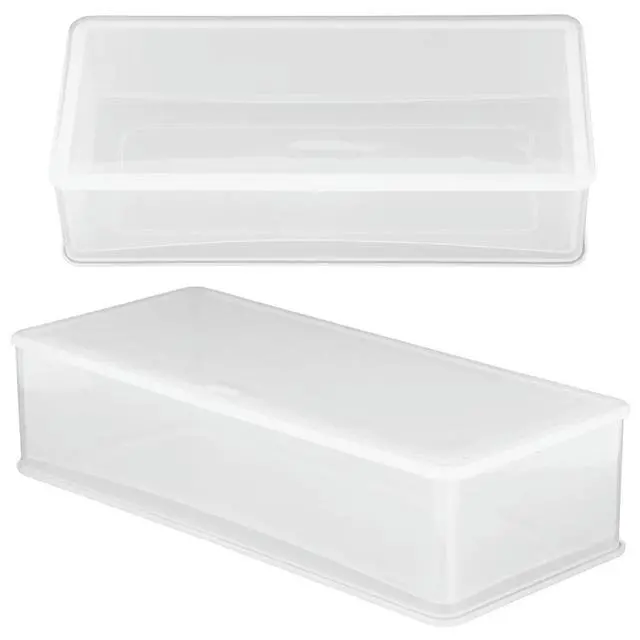 Alt view image 3 of 3 - 2Pcs Coin Holder Large Space Dust Resistant Plastic Coin Case Organizer for Coins Banknotes Medallions Collector Display