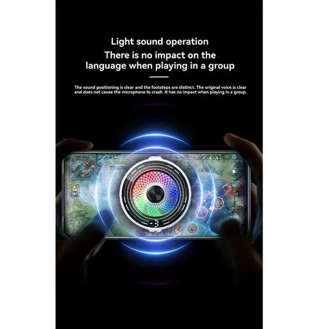 Alt view image 3 of 3 - Low-Noise Magnetic Phone Cooling Fan With 3-Level Temperature Control Universal Back Clip Cooler