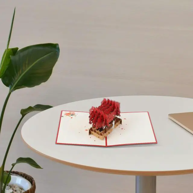 Main image of Romantic 3D Cuckoo Bird Love Greeting Card Valentine Day Blessing Message for Lover Friends Valentine's Day Greeting Cards