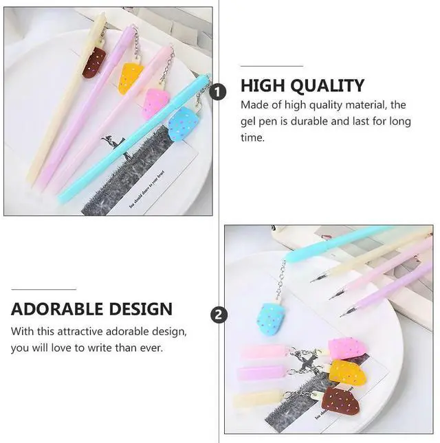 Main image of 10Pcs Student Gel Pens Cartoon Pendant Style Refille Plastic Writing Instruments for Marking Notes Blessing Cards Office