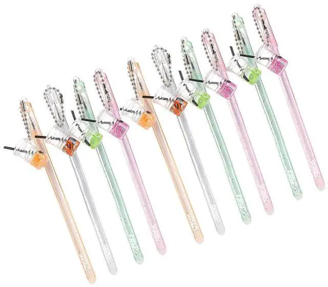 Main image of 10Pcs Pendant Gel Pens Eco-Friendly Smooth Writing Student School Office Stationery for Coloring Crafting Scrapbooking