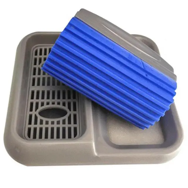Alt view image 2 of 3 - 1Pcs Dustless Blackboard Eraser Collodion Chalk Cleaner Washable Whiteboard Duster for School Office Teachers Students