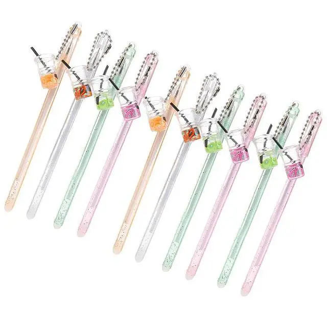 Alt view image 3 of 3 - 10Pcs Pendant Gel Pens Eco-Friendly Smooth Writing Student School Office Stationery for Coloring Crafting Scrapbooking