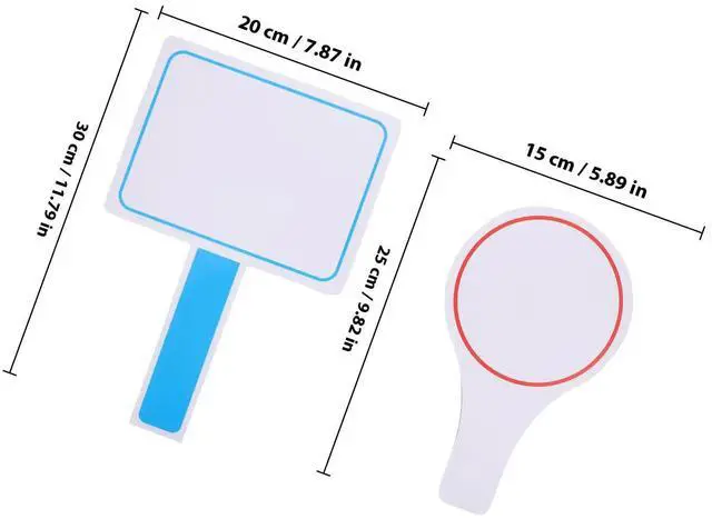 Alt view image 3 of 3 - 2Pcs Foam Scoring Board Compact Dry Erase Answer Paddle for Sports Events Classroom Voting Judges Scorecard Mini