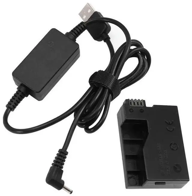 Alt view image 2 of 3 - DR-E8 LP-E8 Dummy 5V USB Power Adapter Cable For EOS Rebel T2i T3i T4i