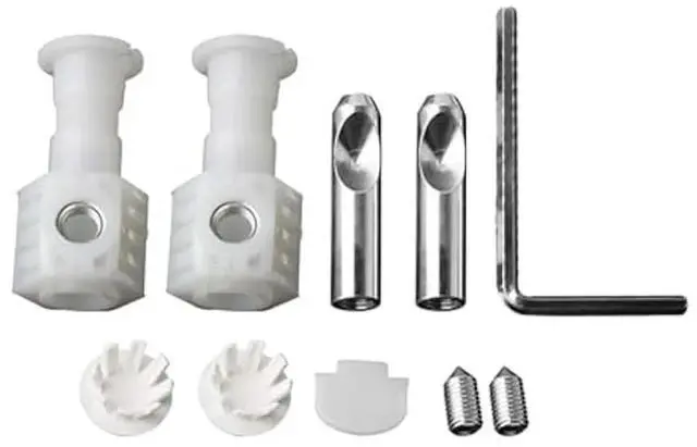 Alt view image 2 of 3 - Universal Wall Hung Toilet Seat Fixing Kit with Bolts And Screws Set for Toilet Installation And Mounting