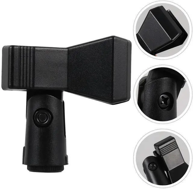 Main image of 3pcs Microphone Clip Holder Spring-Clip Mic Mount For 15-50Mm Diameter Microphones 180 Degree Adjustment 3/8 Inch 5/8 Inch
