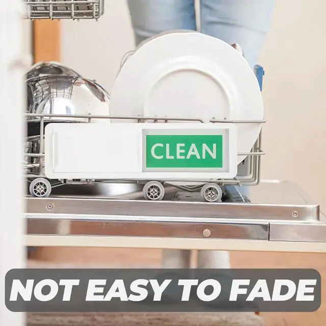 Alt view image 2 of 3 - 2Pcs Clean Dirty Dishwasher Magnet Sign Magnetic Status Indicator for Dishwashers Washing Machines Homes Kitchens Offices Daily