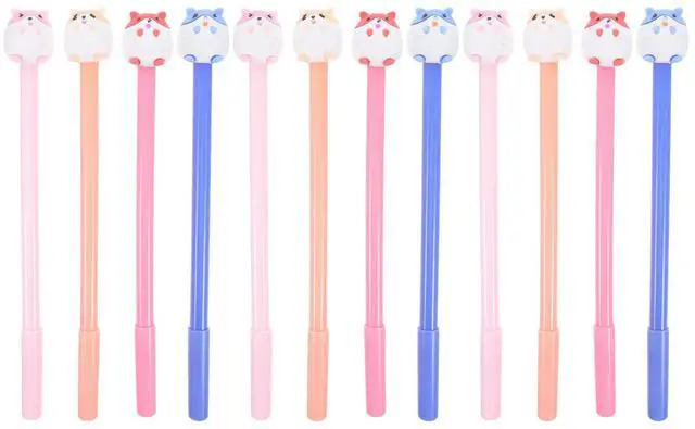 Alt view image 2 of 3 - 12Pcs Hamster Design Gel Pens Creative Neutral Pens for Students Office School Smooth Writing Comfortable Adorable Stationery