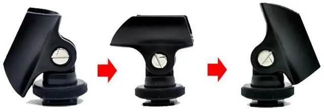 Main image of 5Pcs Dslr Microphone Clip Single Lens Reflex Mic Holder Adjustable Angle Mount for Camera Interview Use Black Microphone Clip