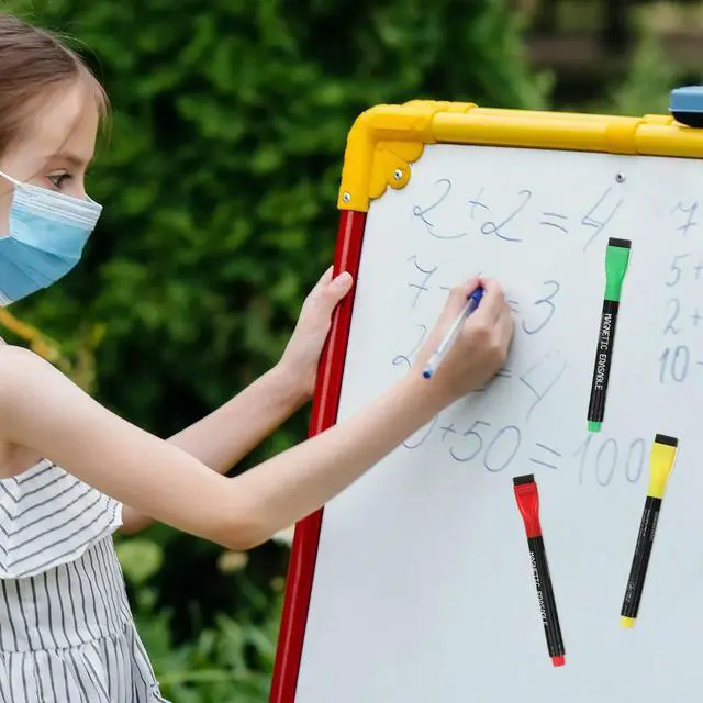 Alt view image 2 of 3 - 1Set Multicolor Liquid Chalk Markers Erasable Smooth Writing Dry Erase Markers for Whiteboard Paper Magnetic Surface
