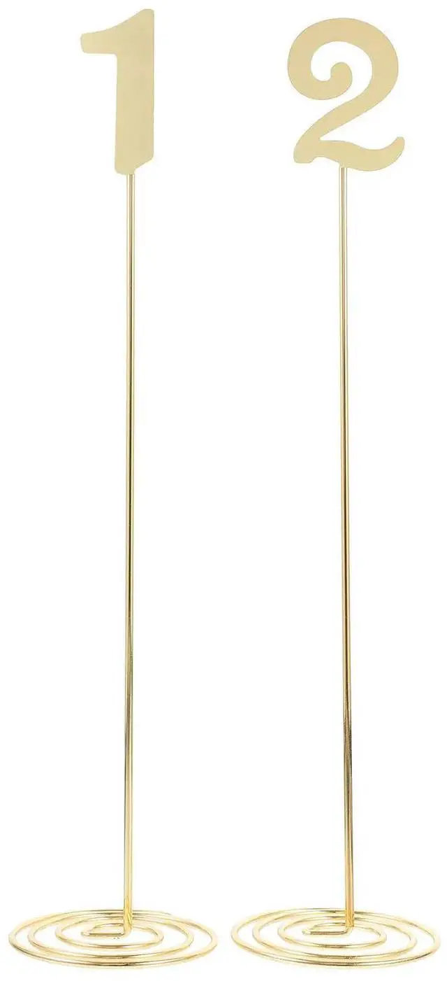 Alt view image 2 of 3 - 2Pcs Elegant Table Number Holder l Card Clip Stand for Wedding Centerpiece Decoration l Card Holder Table Number Holders