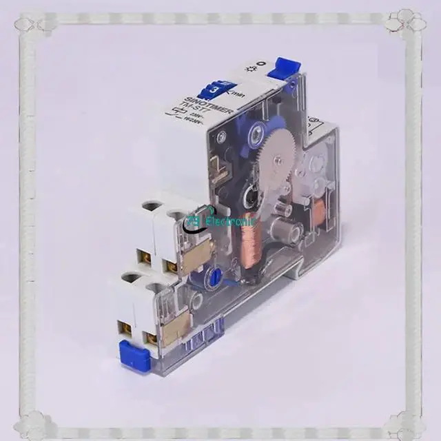 Alt view image 3 of 3 - SINOTIMER TM-ST7 220V AC 7 Minutes Mechanical Timer 18Mm Single Module Din Rail Staircase Timer Time Switch Tim
