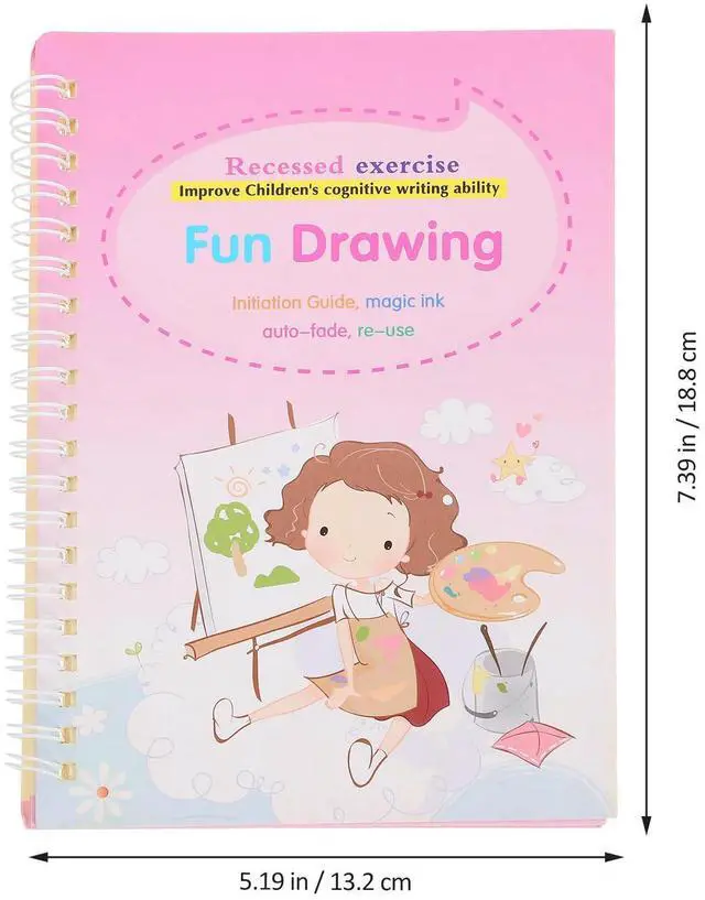Alt view image 3 of 3 - 1Set Groove Copybook Handwriting Practice Book Calligraphy Exercise Board Kids Writing Practice Tool Homeschool Supplies