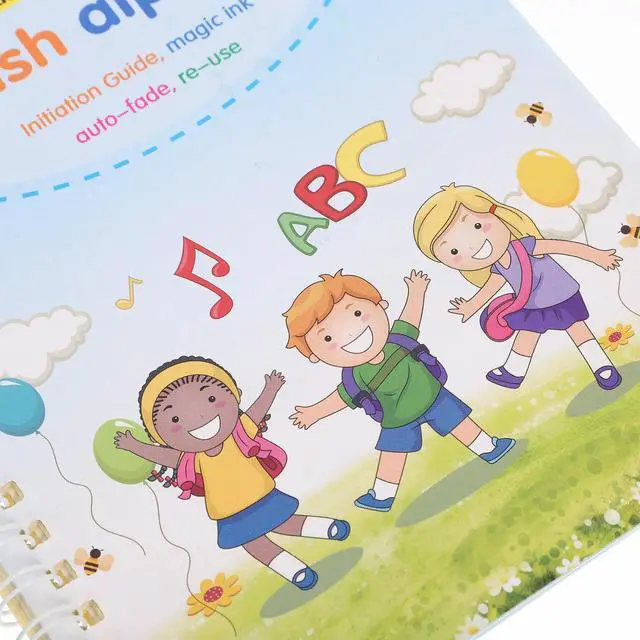 Alt view image 2 of 3 - 1Set Groove Copybook Handwriting Practice Book Calligraphy Exercise Board Kids Writing Practice Tool Homeschool Supplies