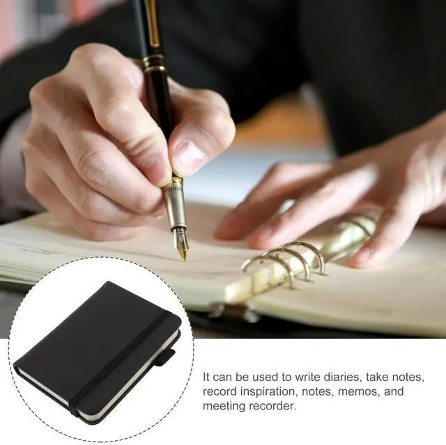 Alt view image 3 of 3 - 2Pcs Pocket Notepad Mini Notebook Small Journal with Exquisite Patterns for Daily Planning Task Management Memo Notes and Ideas