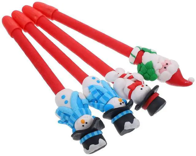 Alt view image 3 of 3 - 4Pcs Christmas Pens Writing Pens Smooth Wear Resistant Office Student Supplies Signature Pen Gel Pen