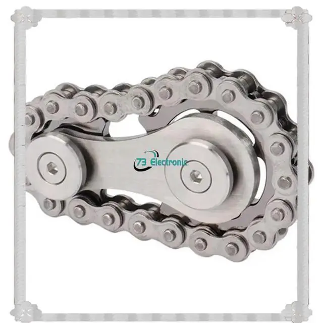 Alt view image 2 of 3 - Sprocket Flywheel Gyro Sprocket Chain l Toy Gear Chain Gyro Drop Office Decompression Toy Easy To Use