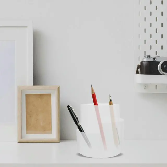 Alt view image 2 of 3 - 1Pcs Rotating Pen Holder Multifunctional Desktop Organizer Pencil Holder Container Office Supplies Makeup Tools