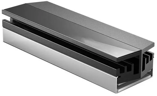 Main image of SSD Heatsink M.2 2280 Aluminum Radiator with Thermal Conductive Silicone Wafer Anodized Sandblasted Finish for Passive Cooling