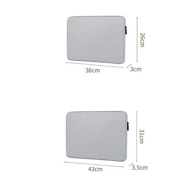 Alt view image 2 of 3 - 15 Inch Laptop Bag Protective Pouch with Soft Lining Shock Resistant Anti Slip Dustproof Organizer for Notebook Computer Travel