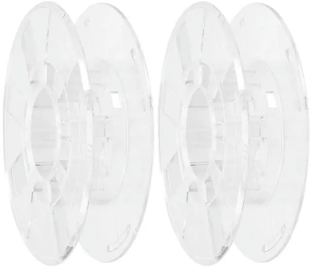 Main image of 2pcs Reusable Plastic 3D Printer Filament Spool Transparent Empty Reel Holder Lightweight Tangle-Free Filament Winder Rack For
