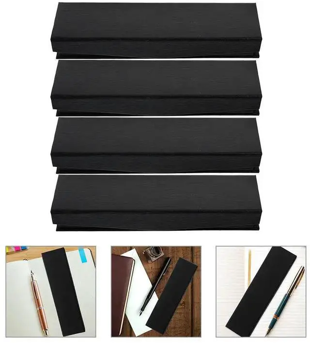 Main image of 4Pcs Elegant Pen Gift Box Fine Workmanship Cloth Pen Case for Fountain Pens Empty Presentation Box Ceremony Business Use