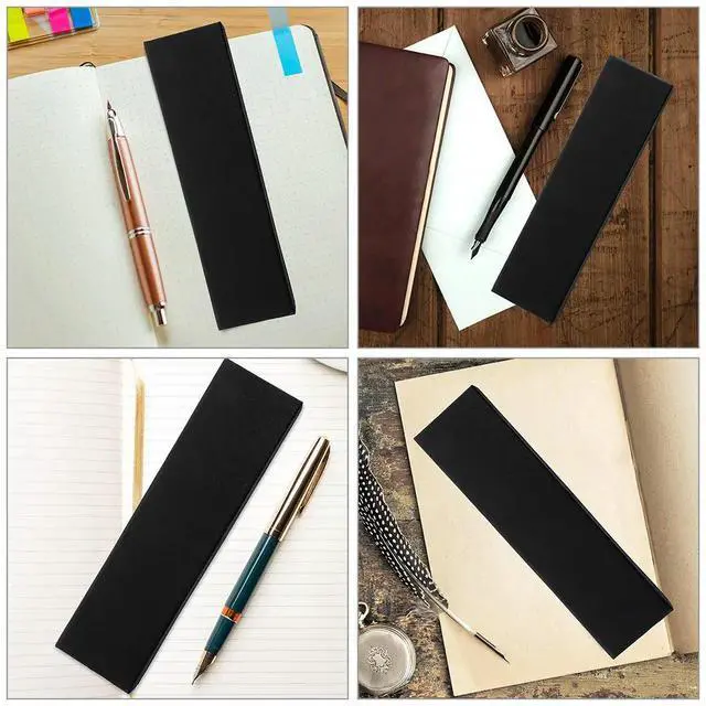 Alt view image 3 of 3 - 4Pcs Elegant Pen Gift Box Fine Workmanship Cloth Pen Case for Fountain Pens Empty Presentation Box Ceremony Business Use