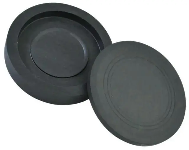 Alt view image 3 of 3 - Exquisite Round Inkstone for Calligraphy Painting Ink Grinding Stone Traditional Chinese InksLightweight Easy to Carry