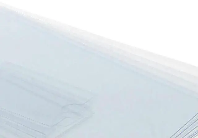 Alt view image 3 of 3 - 10Pcs File Bag Transparent Colored Zipper A4 Document Holder Reusable Pouch for School Office Stationery Organizer