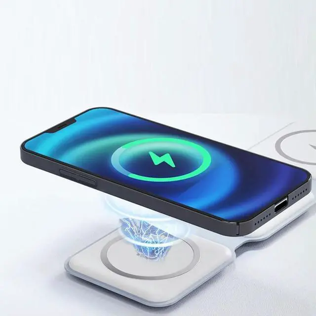 Alt view image 2 of 3 - For Devices That Support Charging, 3-In-1 Magnetic Charging Station Is A Foldable Fast Charge