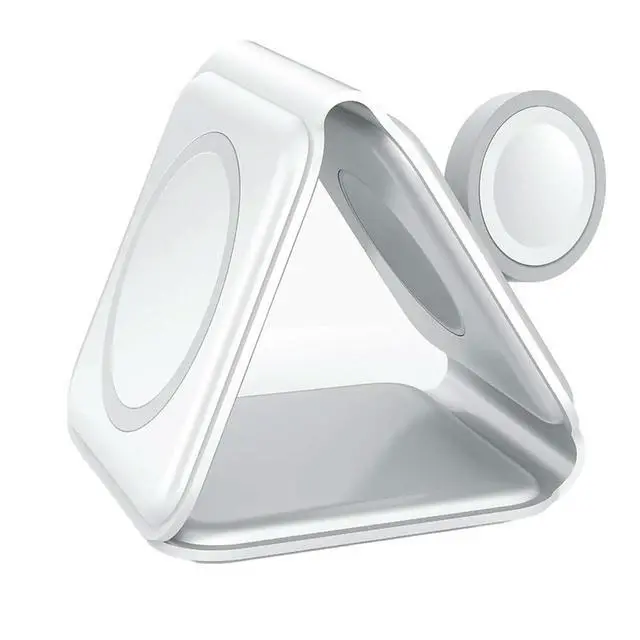 Alt view image 3 of 3 - For Devices That Support Charging, 3-In-1 Magnetic Charging Station Is A Foldable Fast Charge