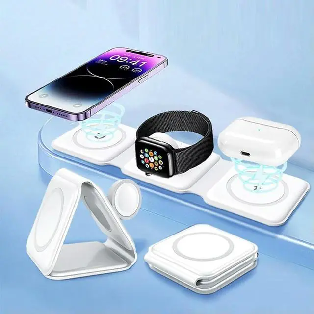 Main image of For Devices That Support Charging, 3-In-1 Magnetic Charging Station Is A Foldable Fast Charge