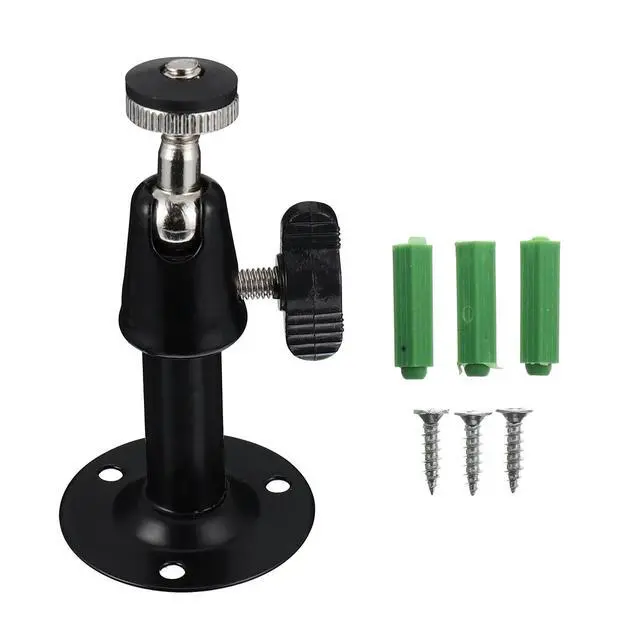 Alt view image 3 of 3 - 4Pcs Security Camera Wall Mount Adjustable 90 Degree Lock Swivel Bracket Ceiling Mount for Indoor Outdoor Surveillance System