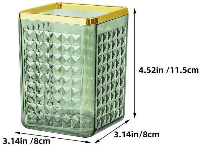 Alt view image 2 of 3 - 2Pcs Sturdy Plastic Makeup Brush Holder Organizer Pen Pencil Holder Lipstick Cup for Desk Bathroom Vanity