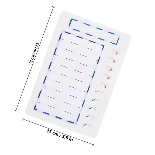 Alt view image 2 of 3 - Chores Chart for Teens Physical Button Task Progress Tracker Creative Household Reminder Board for Family Use