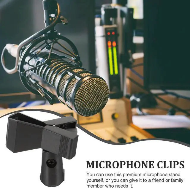 Alt view image 3 of 3 - 4Pcs Reliable Universal Mic Clips Plastic Microphone Holder for Dynamic Vocal Mics Home Studio Mic Accessories