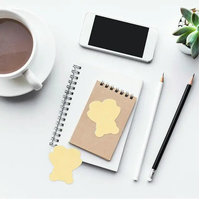 Alt view image 3 of 3 - 10 Units Compact Memo Pads Strong Adhesive Reusable Note Stickers Simple Design for Work Study to-Do Lists Diary Household