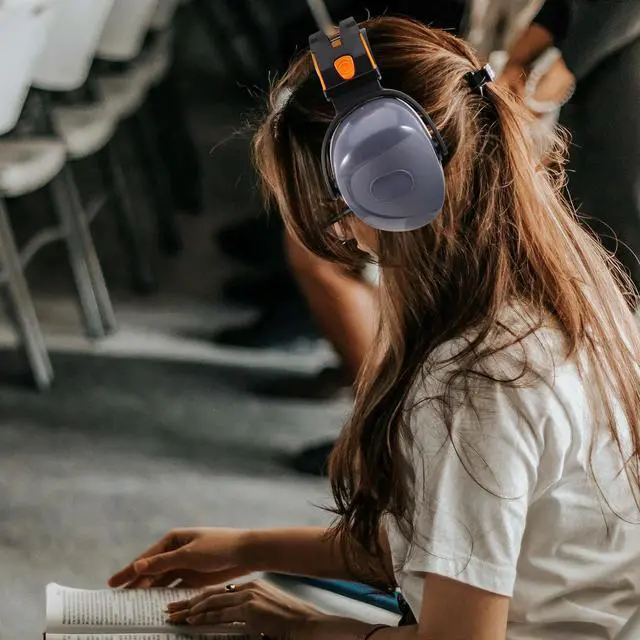 Alt view image 2 of 3 - Noise Reduction Earmuff Hearing Protection Ear Protector Adjustable Ear Protection Earmuff for Workshop Shooting Study Use