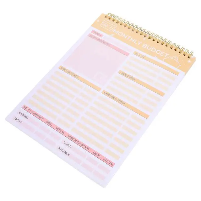 Alt view image 2 of 3 - Weekly Tearable Menu Notebook Household Meal Planner Home Diet Organizer Menu Notebook for Kitchen