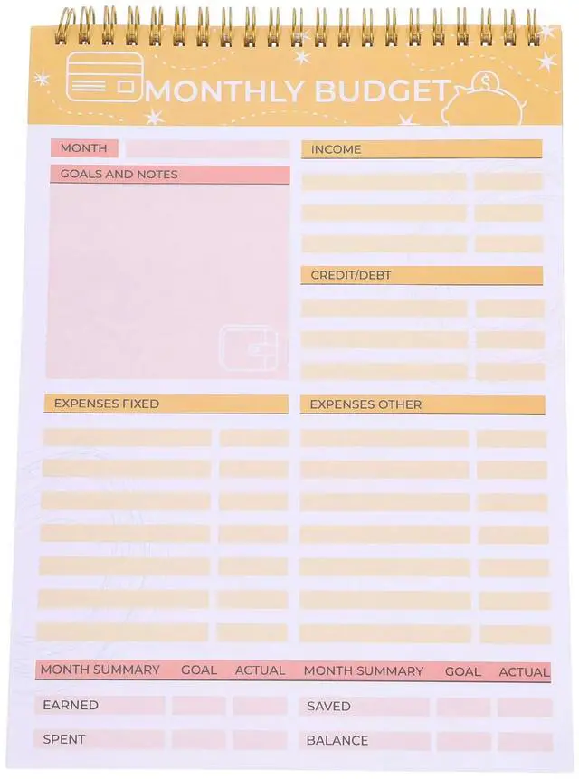 Main image of Weekly Tearable Menu Notebook Household Meal Planner Home Diet Organizer Menu Notebook for Kitchen