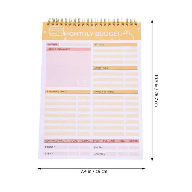 Alt view image 3 of 3 - Weekly Tearable Menu Notebook Household Meal Planner Home Diet Organizer Menu Notebook for Kitchen